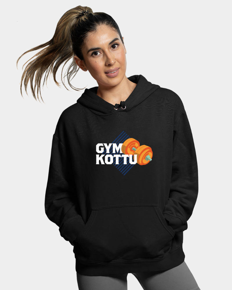 Gym Kottu - Black Unisex Hoodie