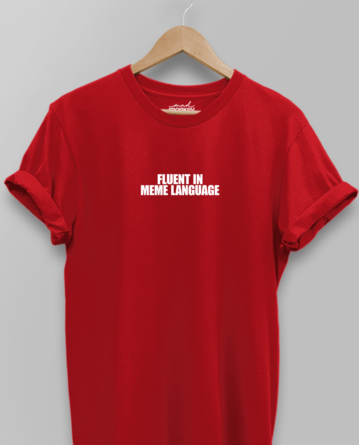 Fluent in meme Language - Unisex T-shirt - Red