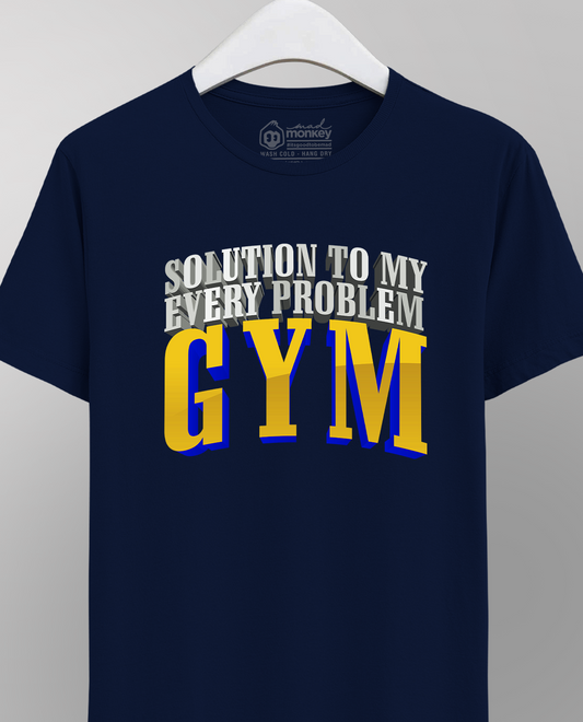 Solution To My Every Problem - Gym - Navy blue t-shirt