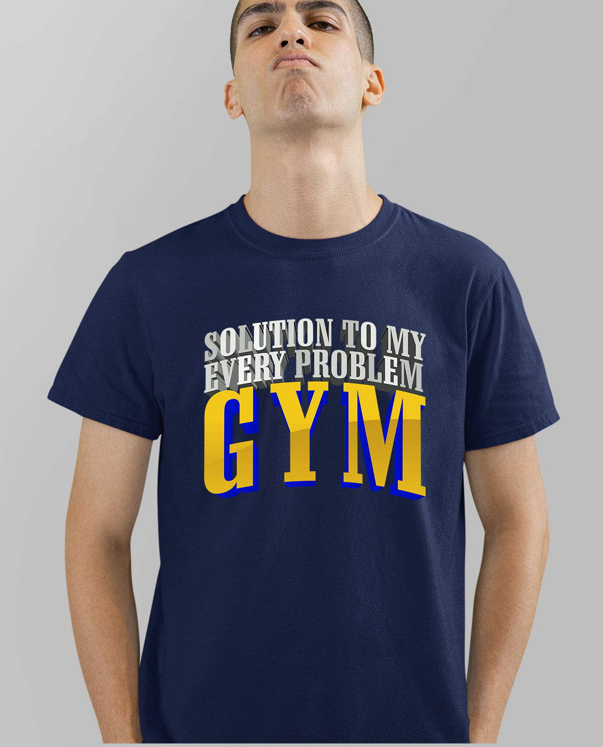 Solution To My Every Problem - Gym - Navy blue t-shirt
