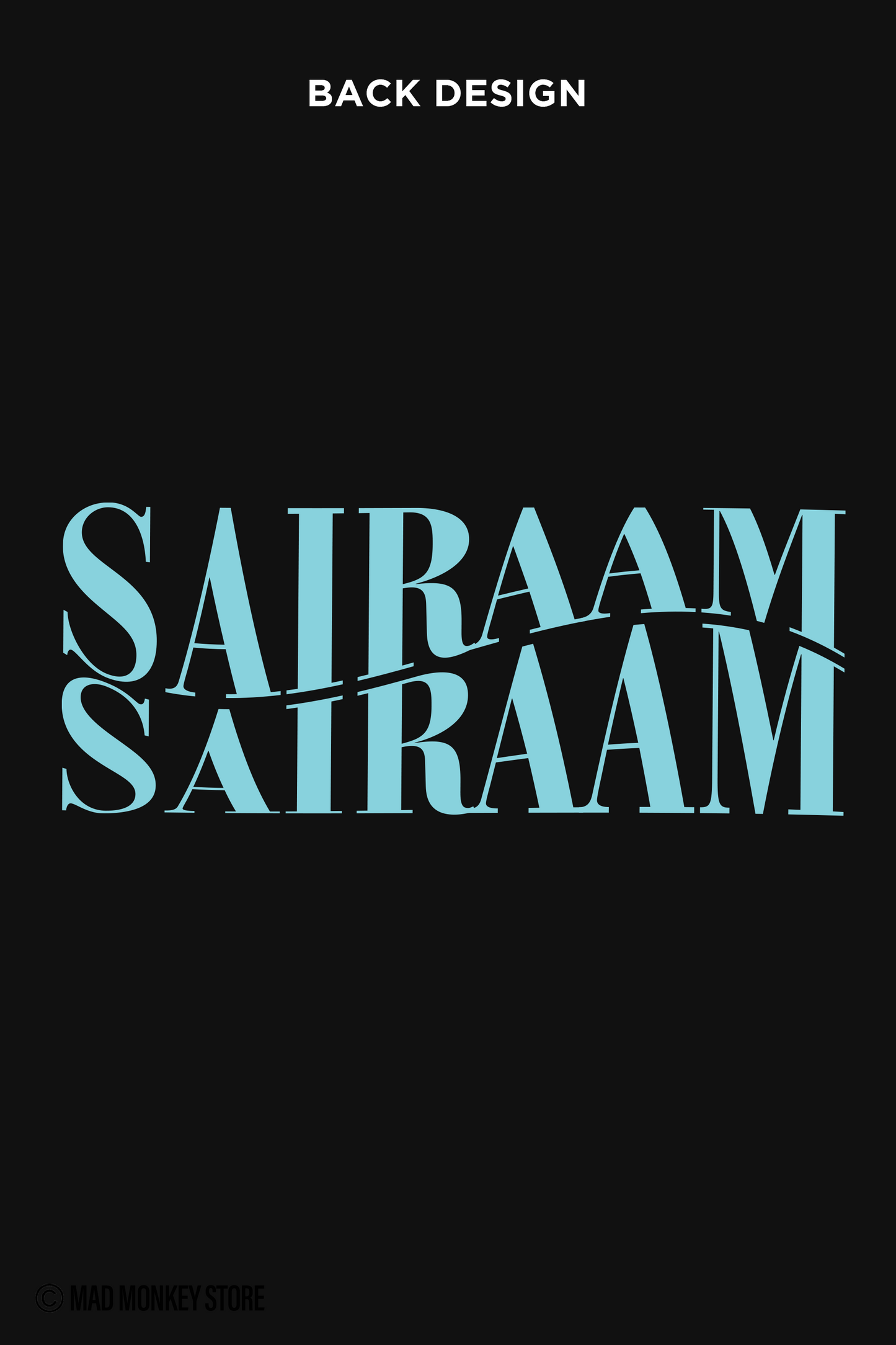 Sairaam.. Sairaam - Oversized Black Unisex T-shirt