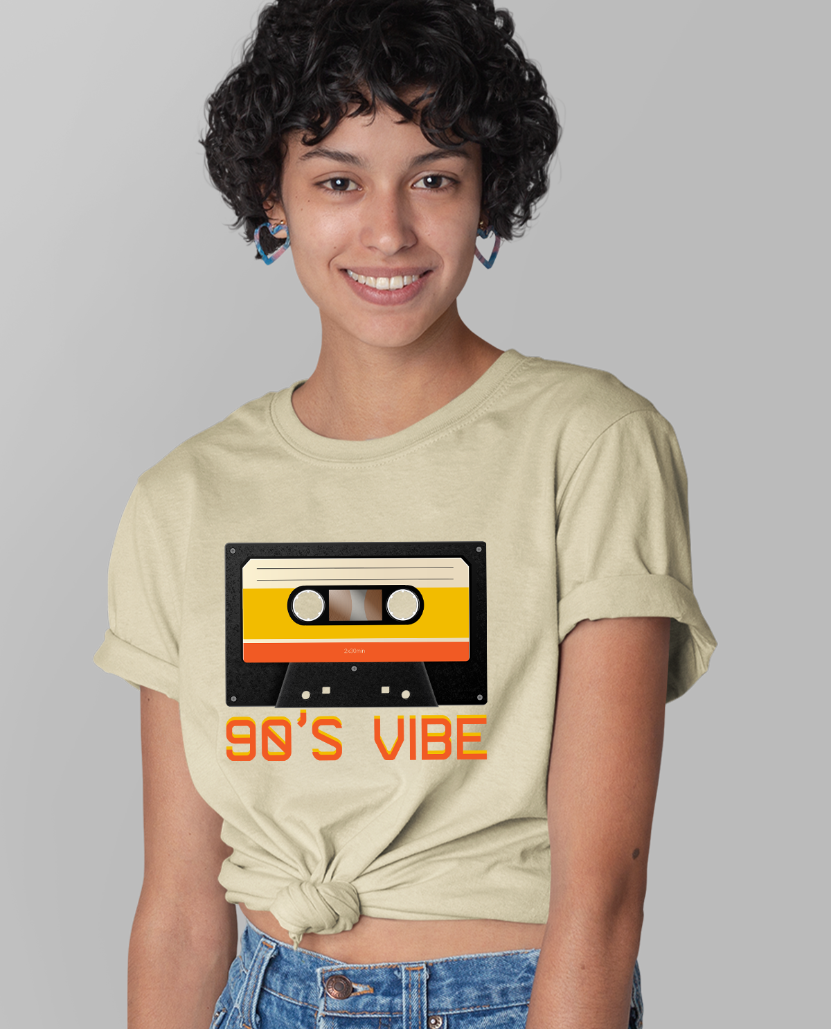 90;s Vibe - Unisex Regular Beige T-Shirt