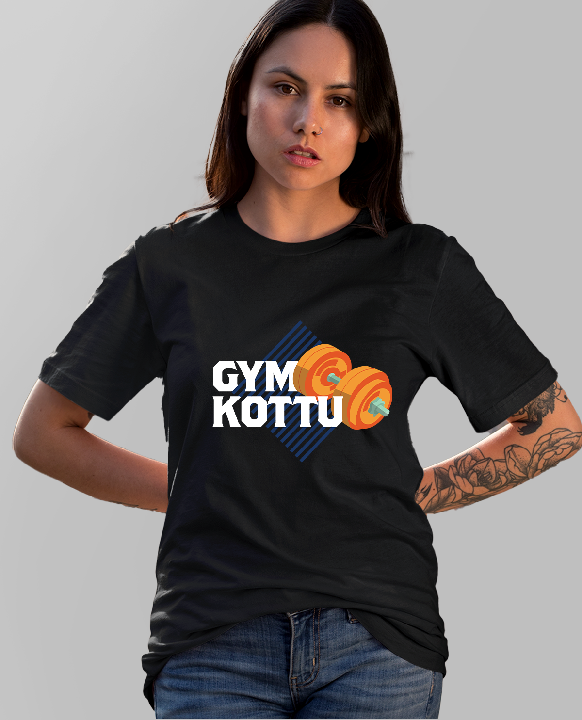 Gym Kottu - Black Unisex T-shirt