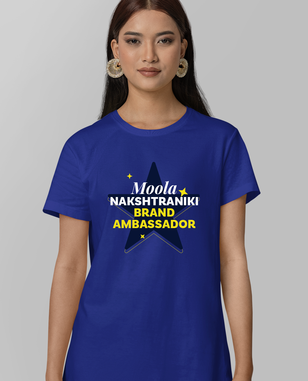 Moola Nakshatraniki Brand Ambassador – Unisex Blue T-Shirt