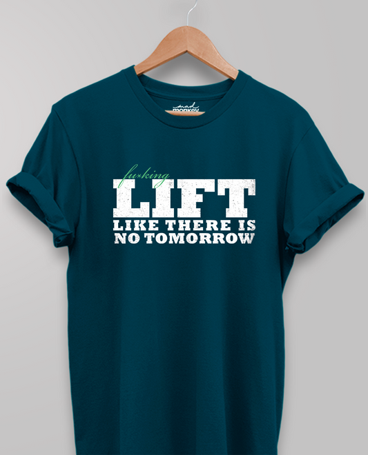 Lift Like There Is No Tomorrow - Navy Blue Unisex T-shirt