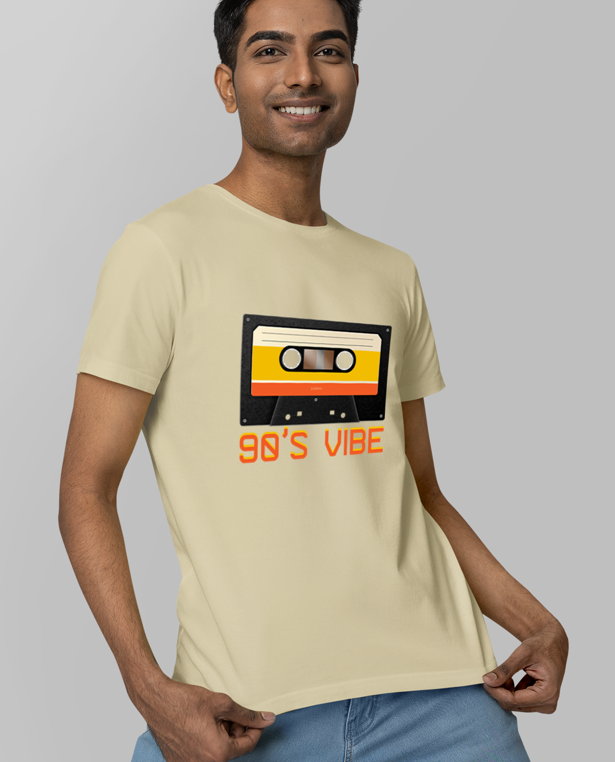 90;s Vibe - Unisex Regular Beige T-Shirt