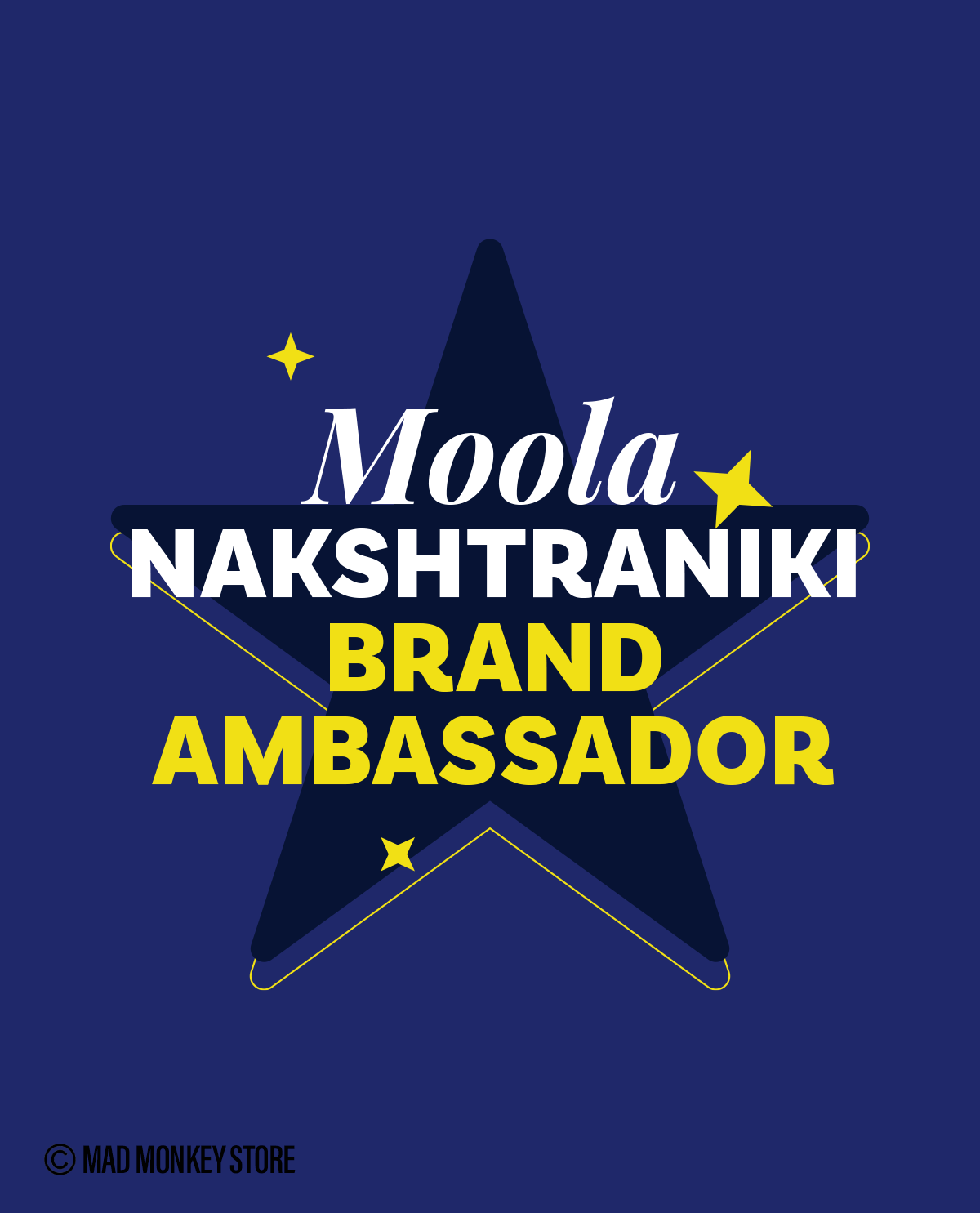 Moola Nakshatraniki Brand Ambassador – Unisex Blue T-Shirt