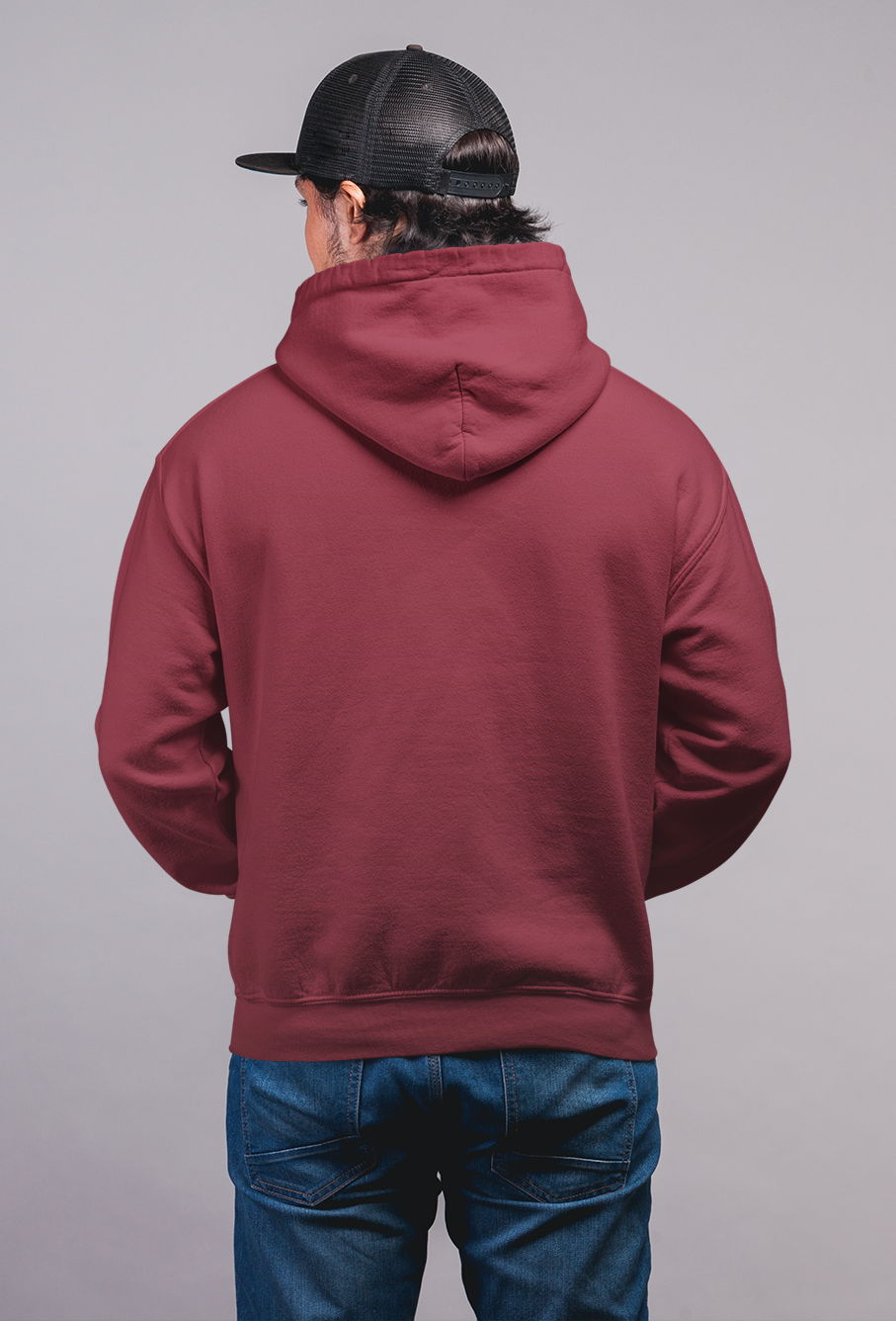 Wine Maroon Unisex Hoodie - ateedude