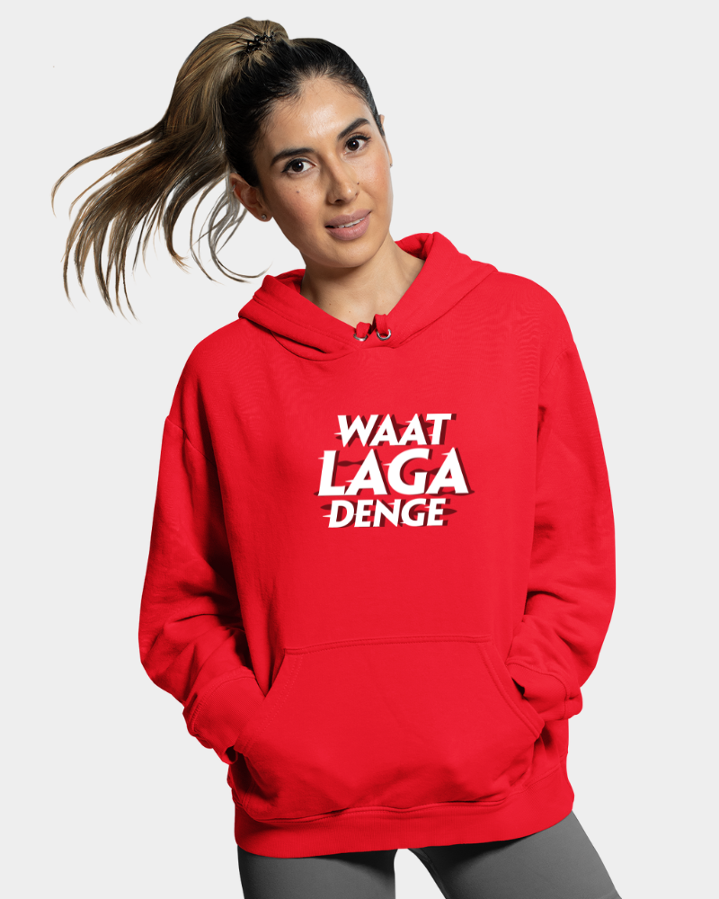 Waat Laga Denge Unisex Hoodie Red