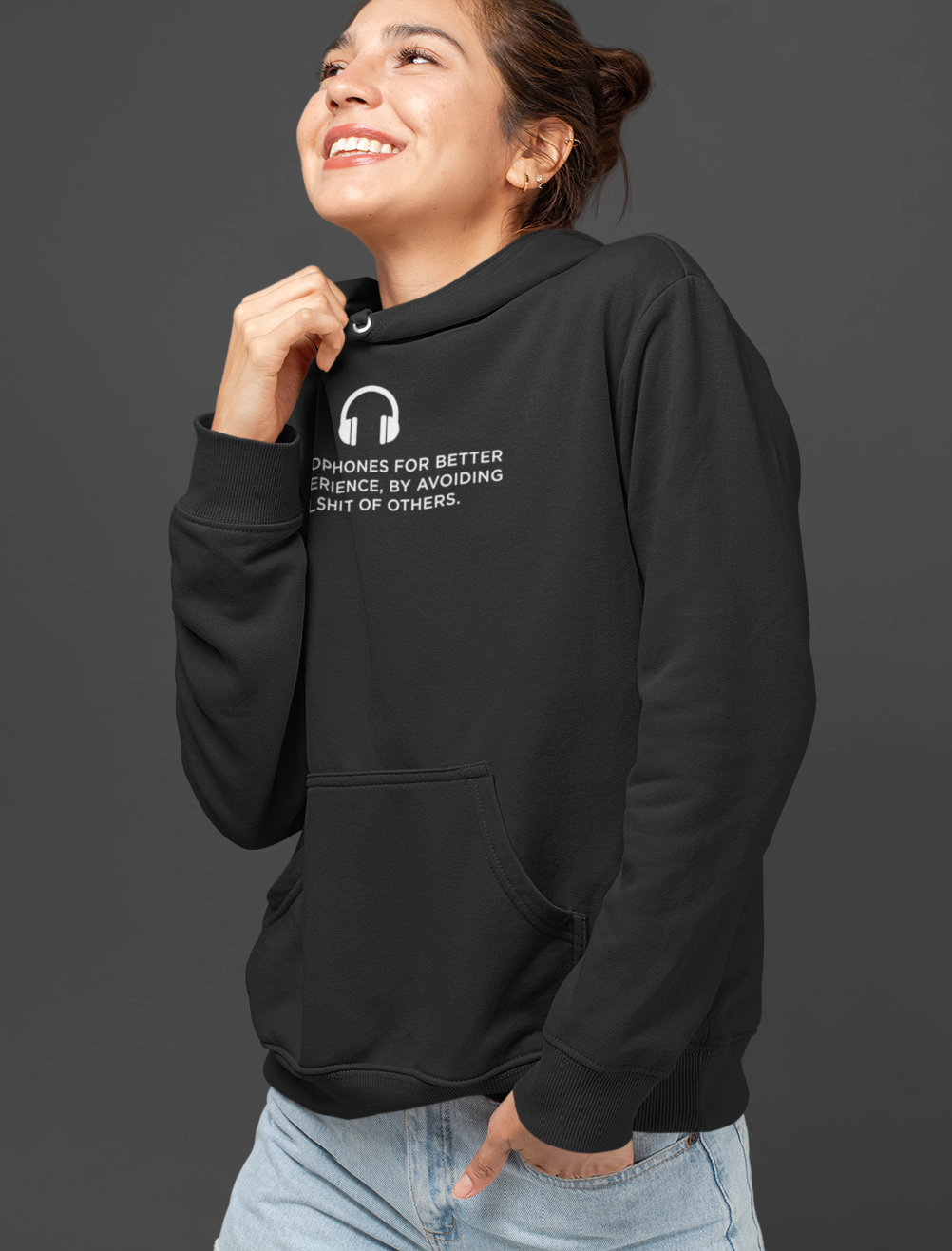 Use HeadPhones Unisex Hoodie - ateedude