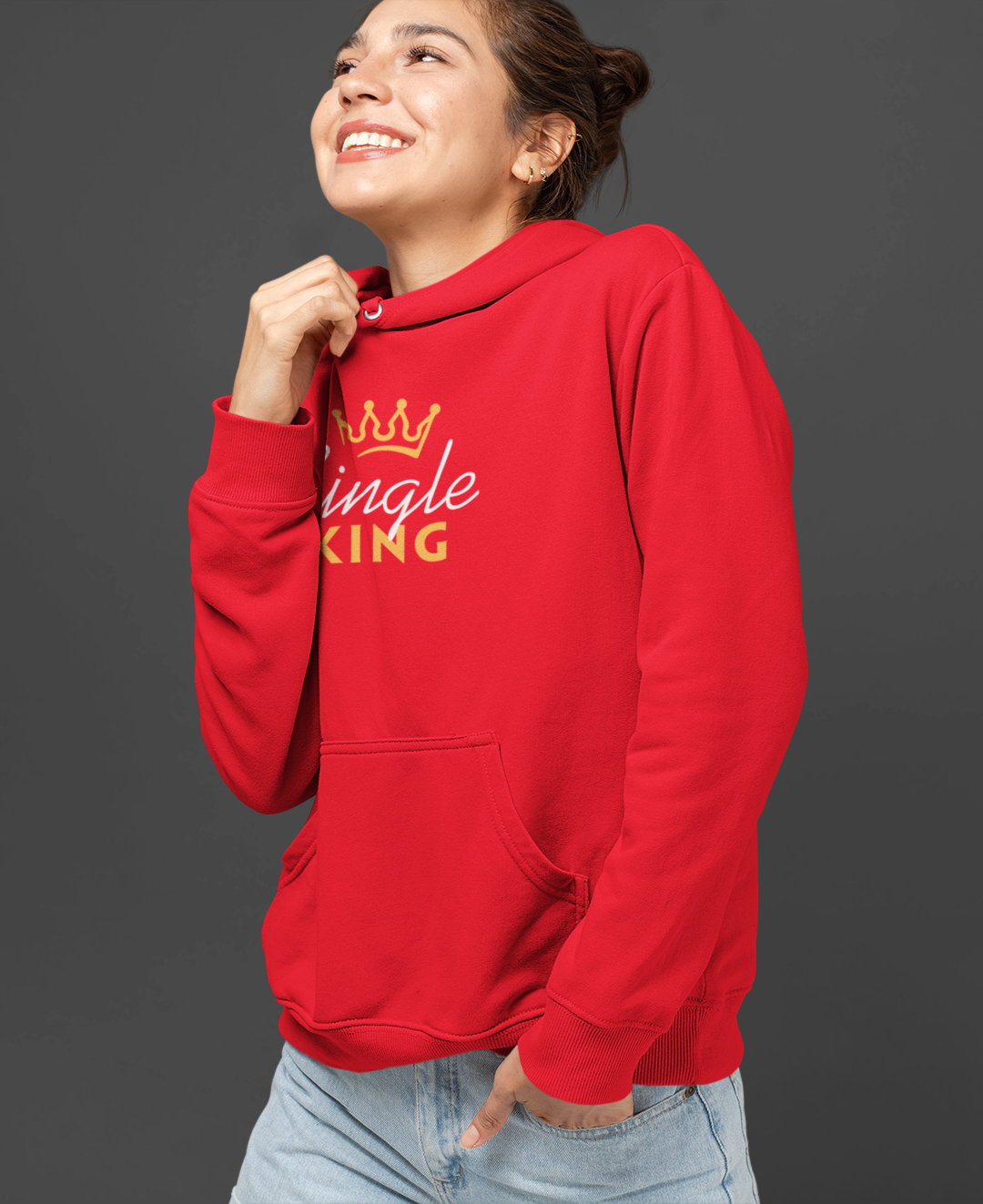 Single King Unisex Hoodie - ateedude
