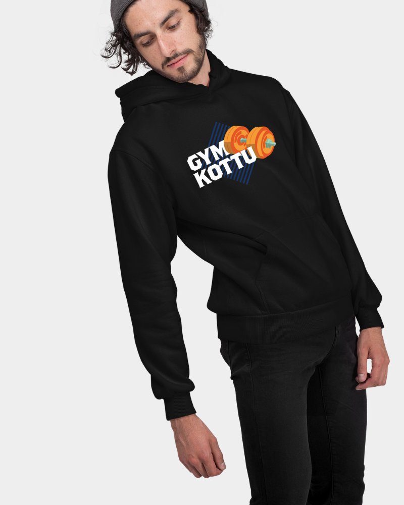 Gym Kottu - Black Unisex Hoodie