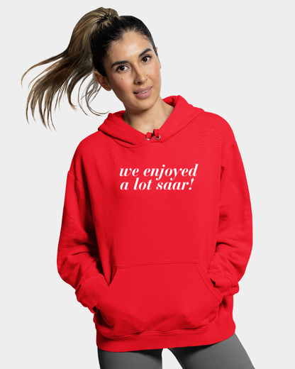 We Enjoyed a lot saar - Unisex Hoodie Red