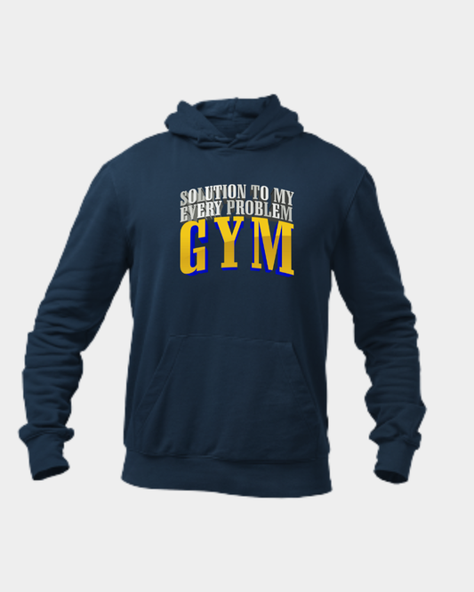 Solution To My Every Problem - Gym - Hoodie Navy Blue