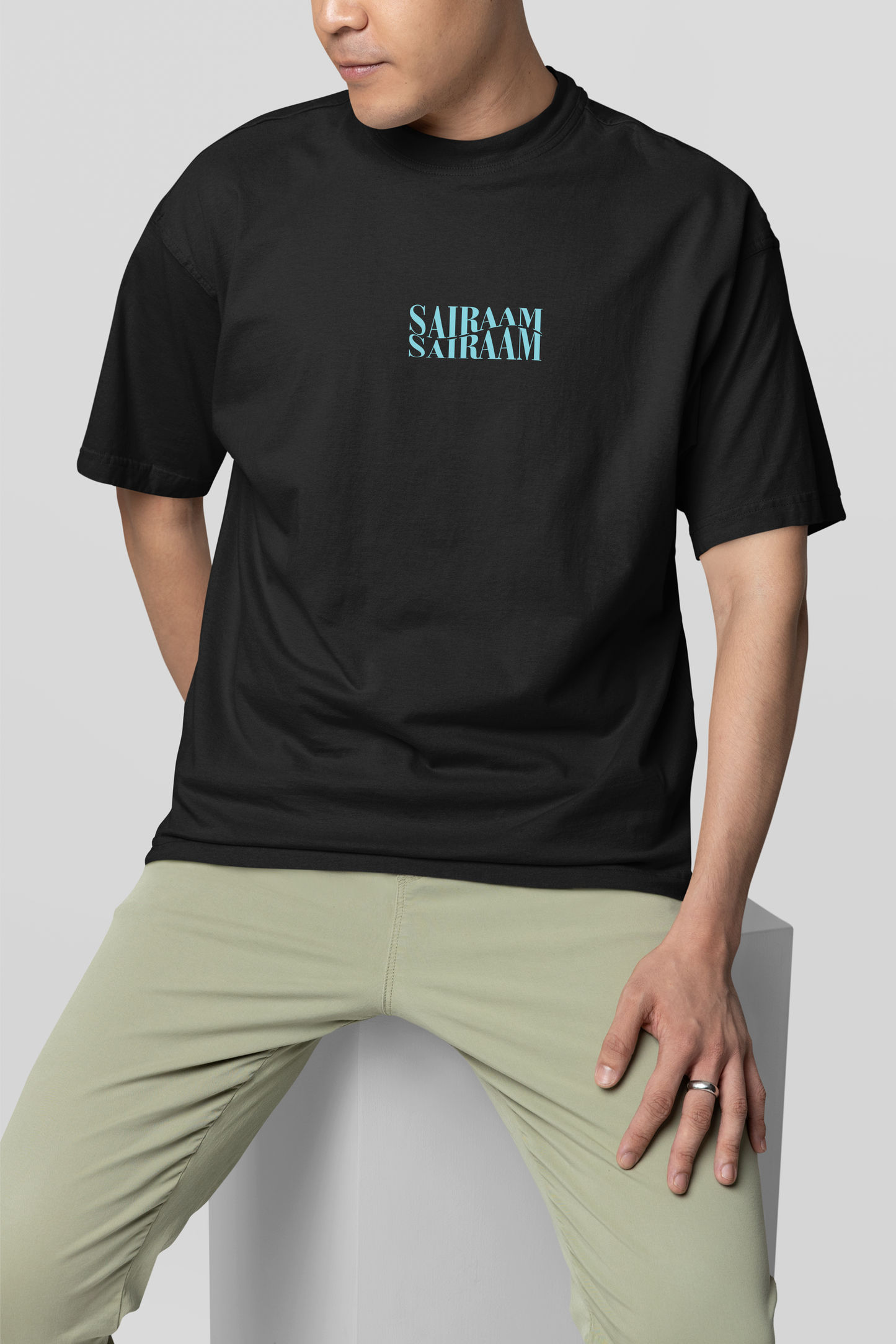 Sairaam.. Sairaam - Oversized Black Unisex T-shirt