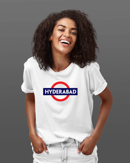 Hyderabad Board Unisex T-shirt White