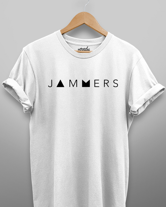 Jammers, Unisex T-shirt, White, Casual Wear, Trendy, Comfortable, Stylish, Cotton, Graphic Tee, Everyday Wear