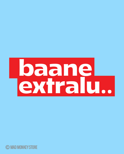 Baane Extralu.. Unisex T-shirt Cool Blue – design detail
