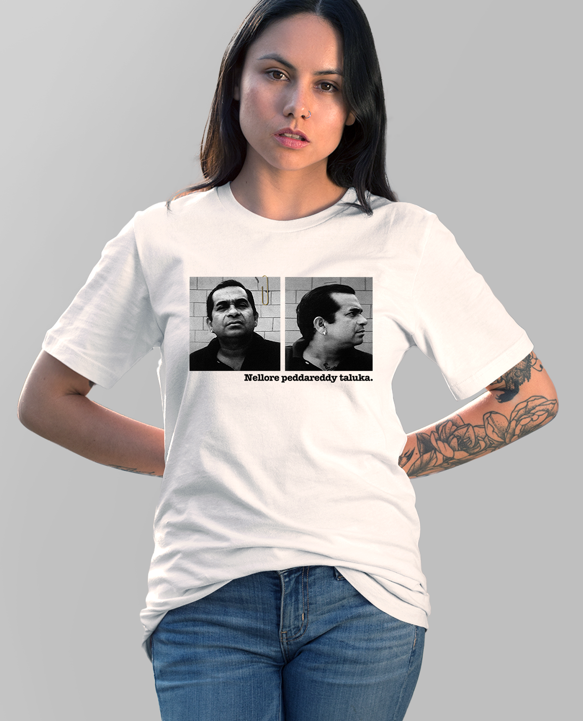 Nellore Peddareddy Taluka Unisex T-shirt White