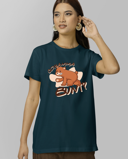 Odiyamma Bunty - Unisex Regular Petrol Blue T-Shirt