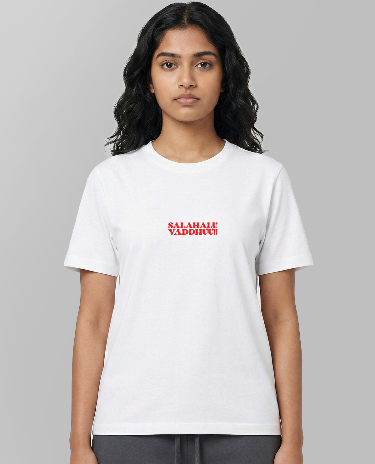 Salahalu Vaddu! - Unisex White tshirt