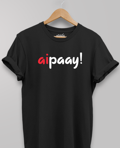 Aipaay, Unisex T-shirt, Black, Mad Monkey, Casual Wear, Trendy, Comfortable, Stylish, Premium Fabric, Graphic Tee, Everyday Wear
