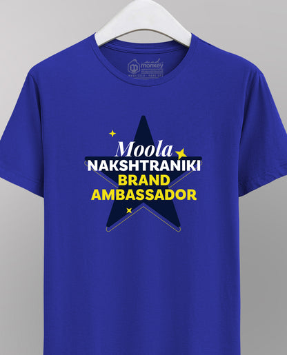Moola Nakshatraniki Brand Ambassador – Unisex Blue T-Shirt