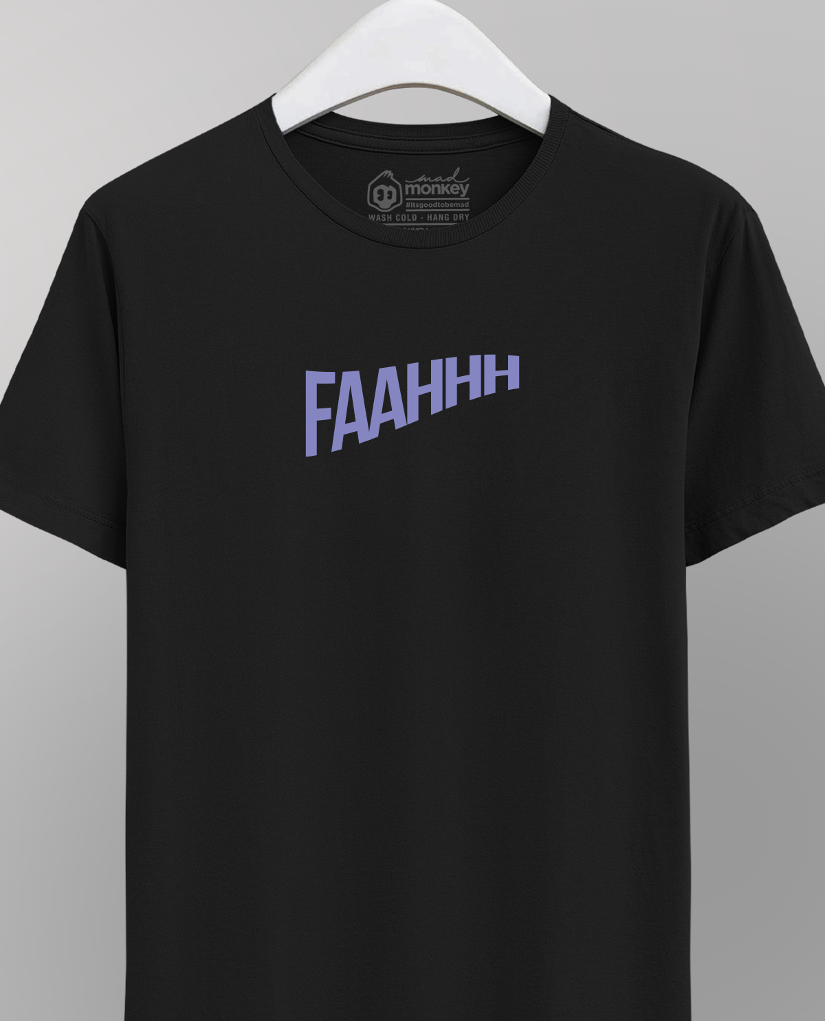 FAAHHH - Unisex Regular Black T-Shirt – Mad Monkey