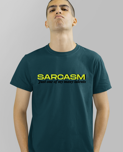 SARCASM Unisex T-shirt Petrol Blue