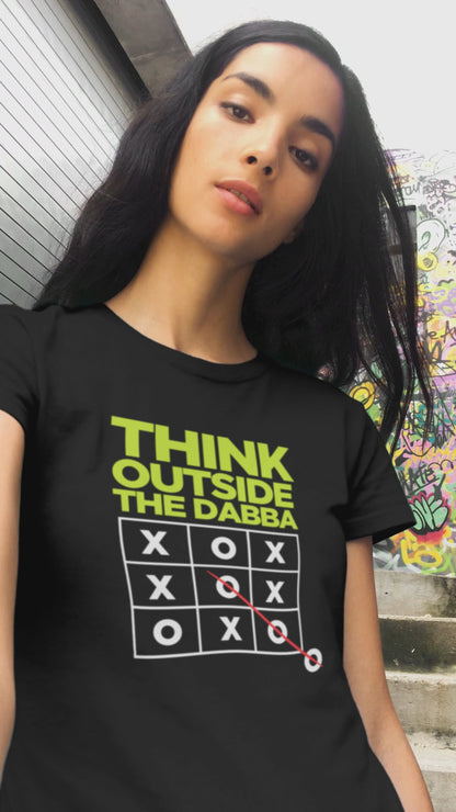 Think Outside the Dabba Unisex T-shirt Black