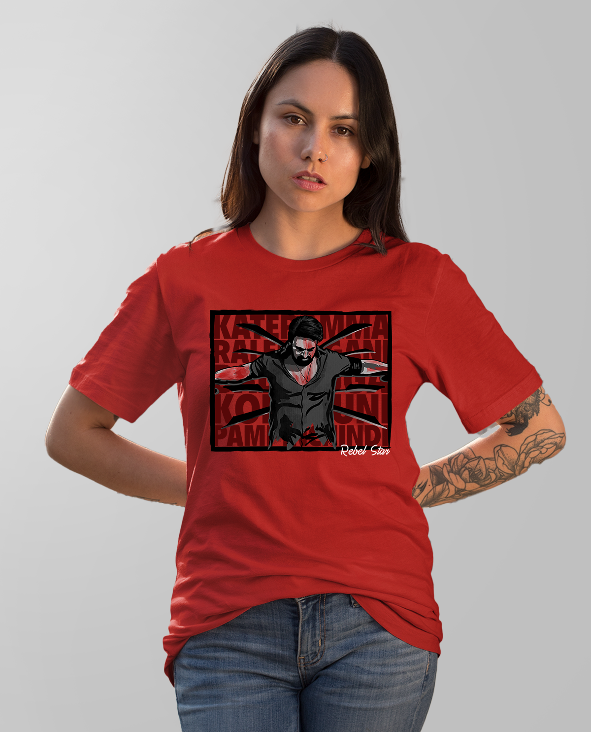 Kateramma Koduku – Rebel Star Unisex T-shirt Red