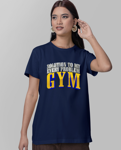 Solution To My Every Problem - Gym - Navy blue t-shirt