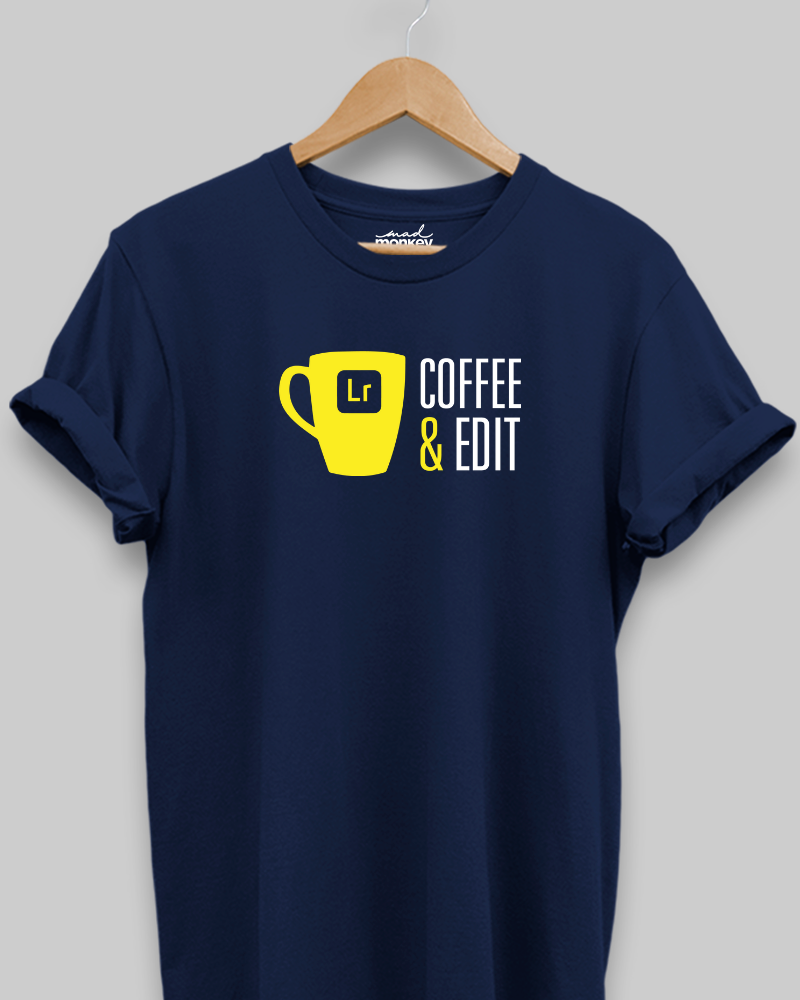 Coffee & Edit Unisex T-shirt Navy Blue