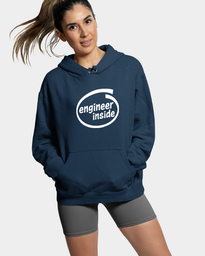 Engineer Inside! Unisex Hoodie Navy Blue