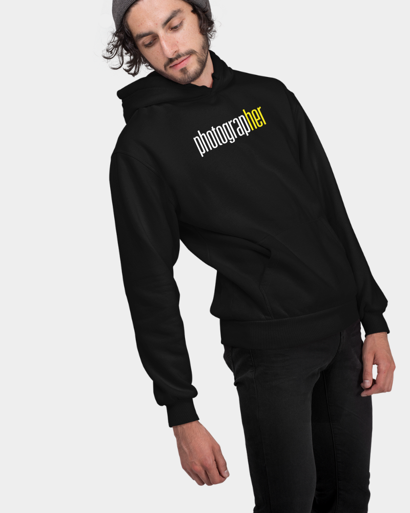 Photography Unisex Hoodie Black