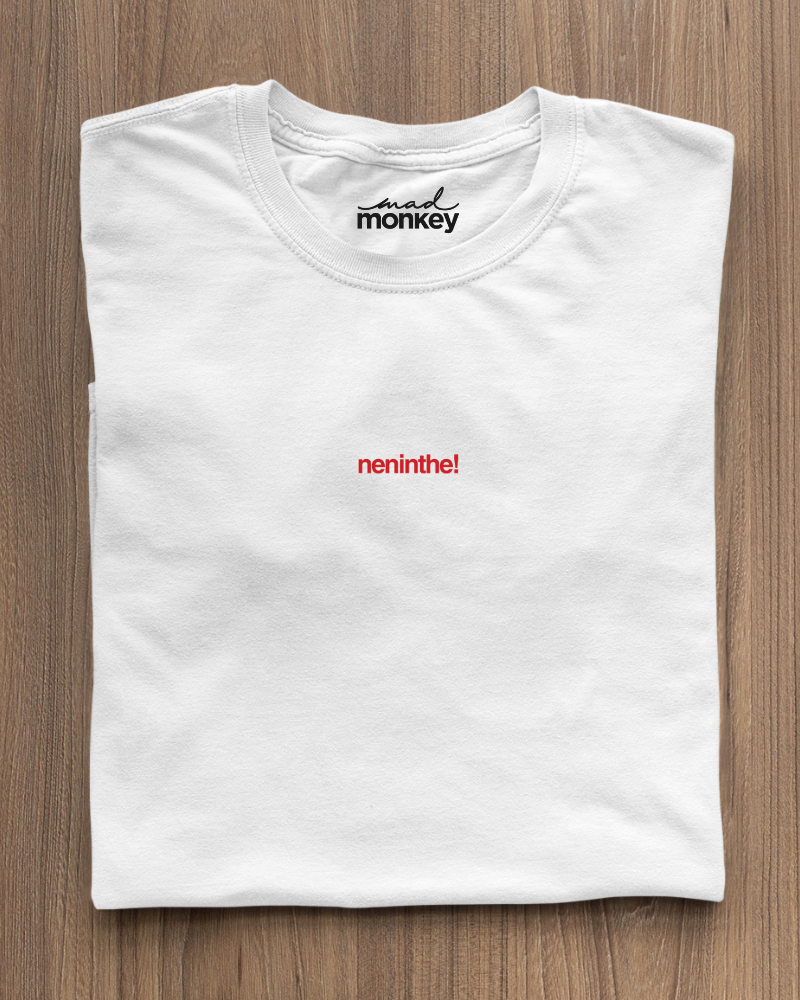 Neninthe Minimal Unisex T-shirt White