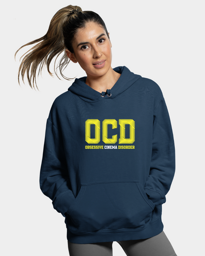 OCD- అబ్సెసివ్ సినిమా డిజార్డర్ యునిసెక్స్ హూడీ నేవీ బ్లూ
