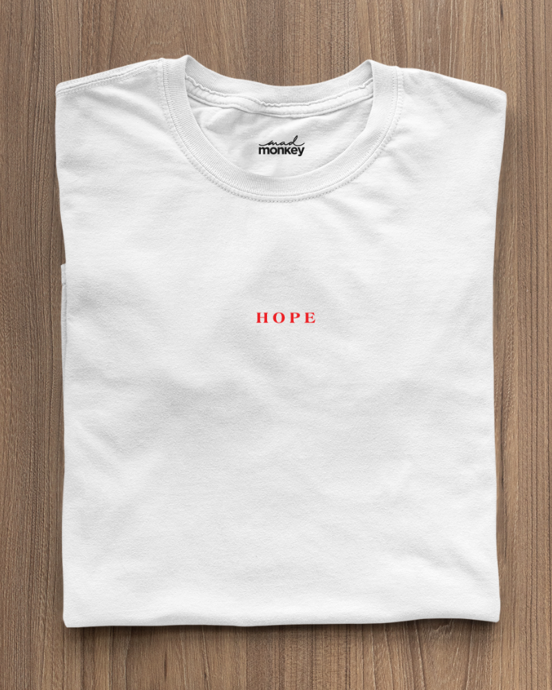 Hope Minimal Unisex T-shirt White