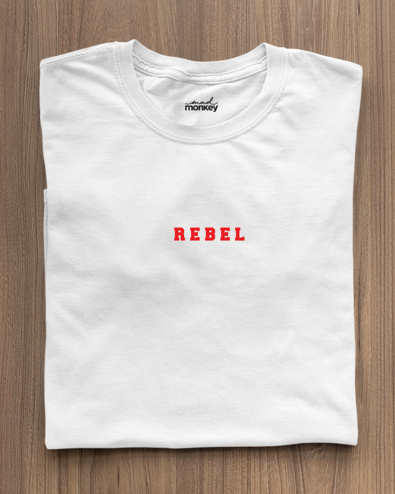 Rebel Minimal Unisex T-shirt White