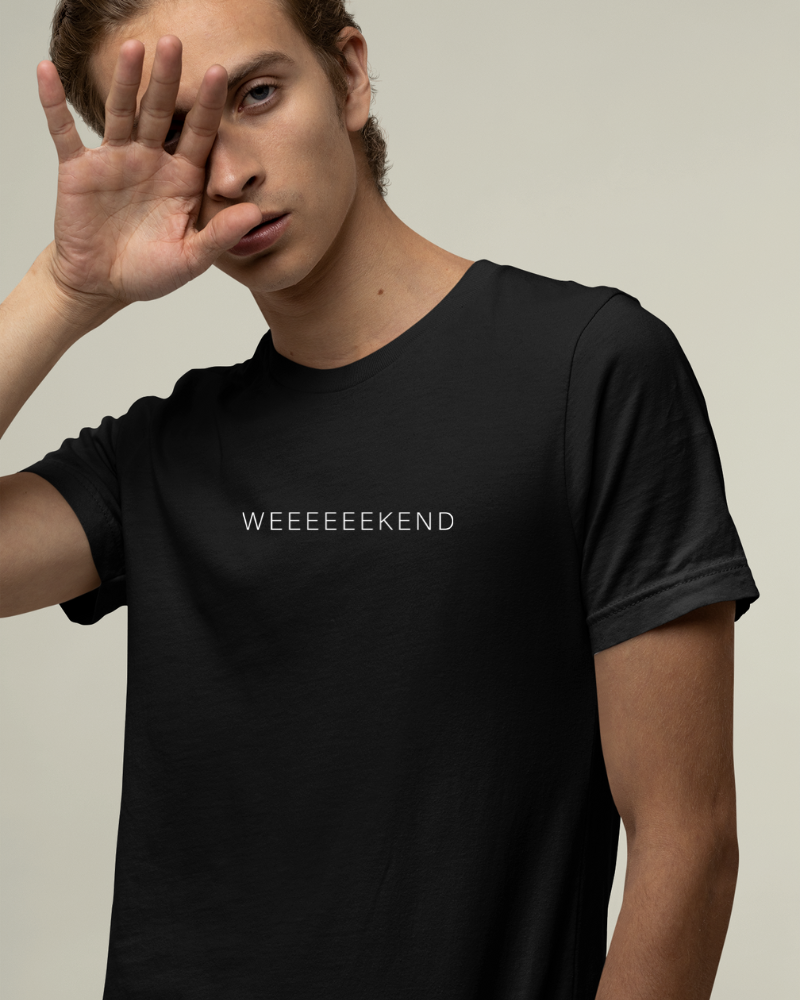 Weekend Minimal Unisex T-shirt Black