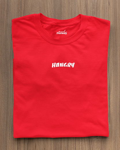 Hangry Minimal Unisex T-shirt Red