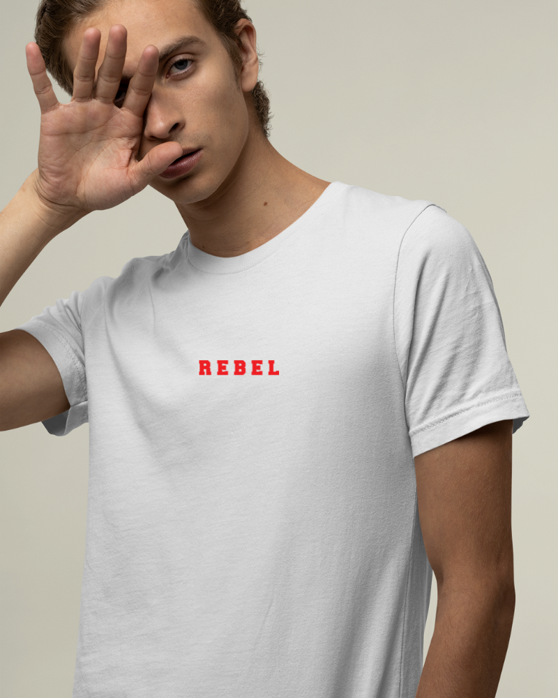 Rebel Minimal Unisex T-shirt White