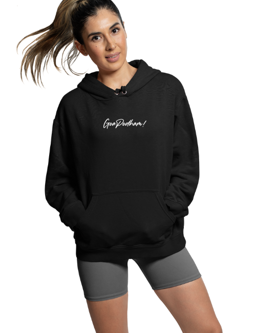 Goa Podham Minimal Unisex Hoodie Black