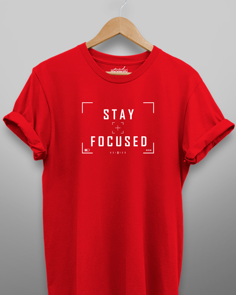 Stay Focused Unisex T-shirt Red