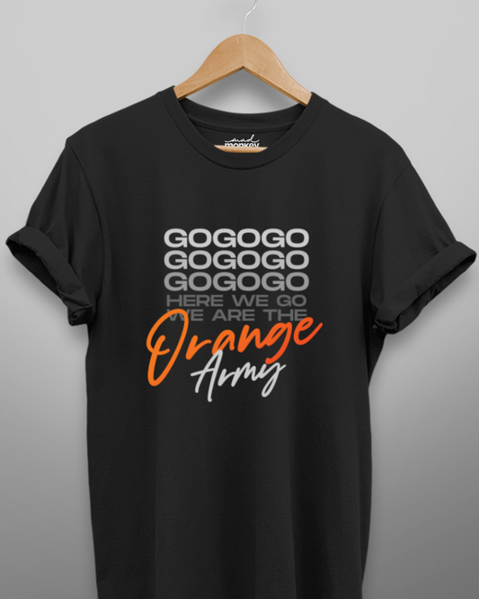 SRH - Go Go Go Orange Army Unisex T-shirt Black