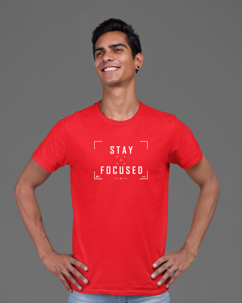 Stay Focused Unisex T-shirt Red