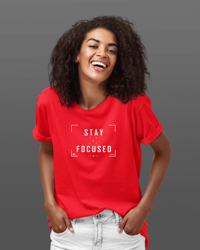 Stay Focused Unisex T-shirt Red