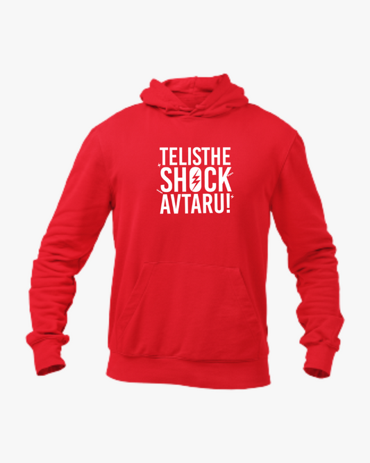 Teliste Shock Avtaru Unisex Hoodie Red