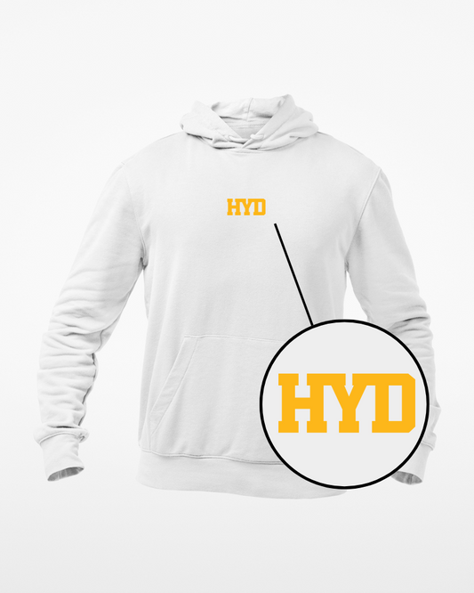 Hyd Minimal Unisex Hoodie White