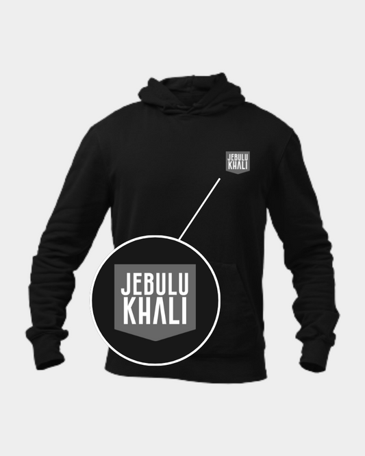 Jebulu Khali Minimal Unisex Hoodie Black